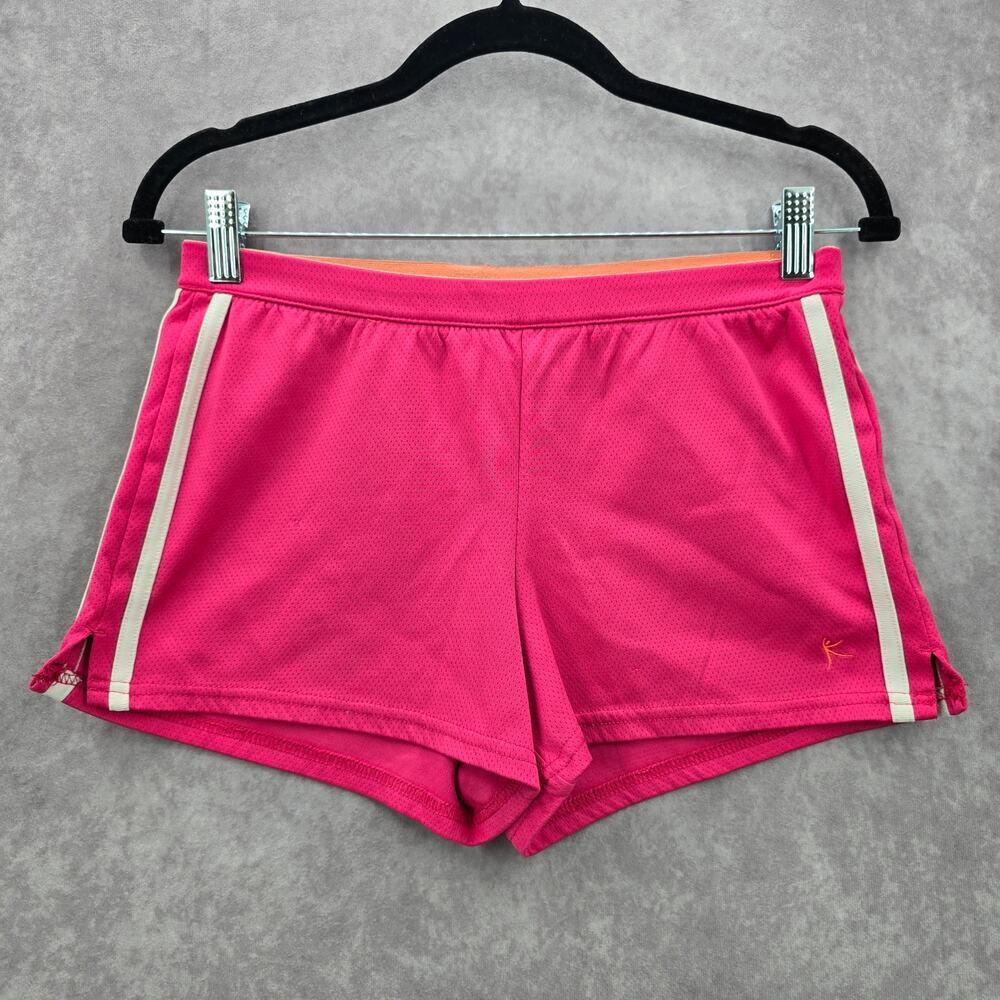 Danskin Now Pink White Athletic‎ Running Activewear Shorts Pants Bottoms XL